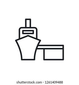 sea port vector icon