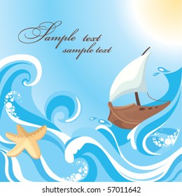 Sea postcard