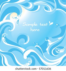 Sea postcard with free place for your text