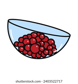 Sea product of food colorful set. The captivating design spotlights a glistening pile of caviar on a pristine white canvas, symbolizing luxury and culinary refinement. Vector illustration.