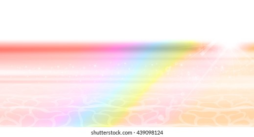 Sea rainbow landscape background