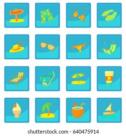 Sea rest icon blue app for any design vector illustration