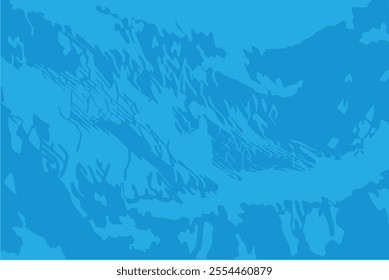 Sea or river illustration. Sea with water waves in summer. Beach vacation poster designing help. Life under water safety and conservation theme. Editable vector, eps 10.