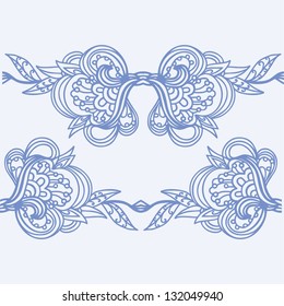 sea rose - seamless decor