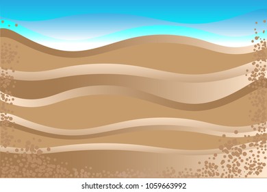 Sea and sand beach