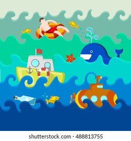 Sea scnario background
