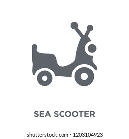 Sea scooter icon. Sea scooter design concept from Summer collection. Simple element vector illustration on white background.