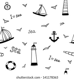 sea seamless pattern