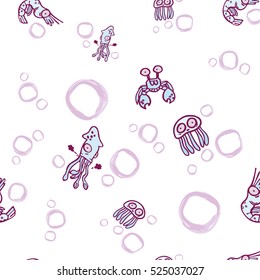 Sea seamless pattern. 