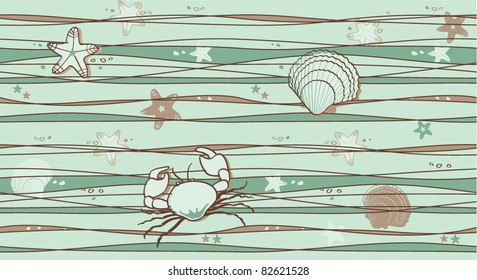 sea seamless pattern