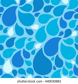 Sea seamless pattern with drops. Seamless pattern drops on white background. Sea drop pattern for fabric.