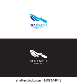 Sea Search Logo in Vector
