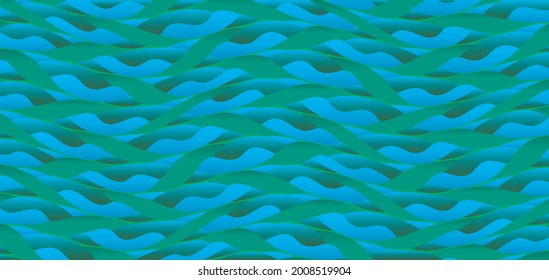 Sea, seaweed. Abstract paint background of shapeless figures. Vector illustration