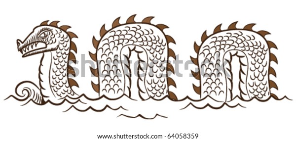 Sea Serpent Stock Vector (Royalty Free) 64058359