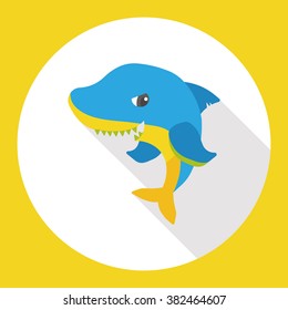 sea shark flat icon
