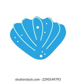 Sea shell beach icon. Life in the ocean