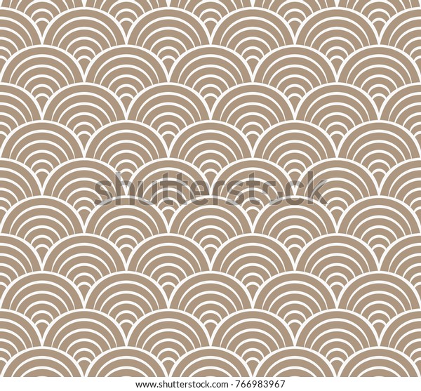 Sea Shell Circles Seamless Pattern Art Stock Vector (Royalty Free ...