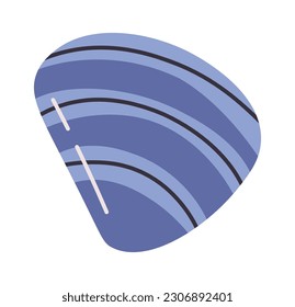 Ilustración de vectores de clam con cubierta marina