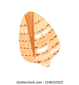 sea shell flat icon isolated