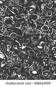 Sea shell fossil print white.Hand drawn with ink seamless background.Modern hipster style design.