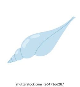Sea shell. Hand drawn underwater elements. Illustration for summer, ocean design, beach decor, kids projects.