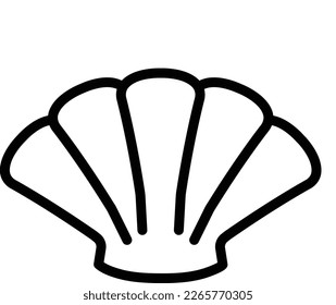 Sea shell icon fully editable vector icon

