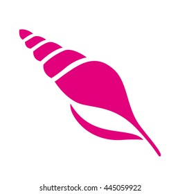 Sea shell icon, isolated on a white background. Summer, sea. Vector illustration.