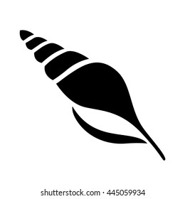 Sea shell icon, isolated on a white background. Summer, sea. Vector illustration.