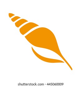 Sea shell icon, isolated on a white background. Summer, sea. Vector illustration.