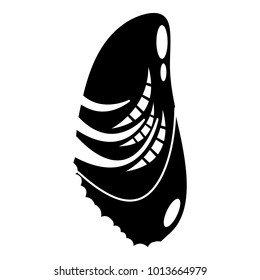 Sea shell icon. Simple illustration of sea shell vector icon for web