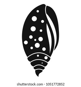 Sea shell icon. Simple illustration of sea shell vector icon for web