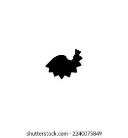 Sea shell icon. Simple style sea travel big sale poster background symbol. Sea shell brand logo design element. Sea shell t-shirt printing. Vector for sticker.