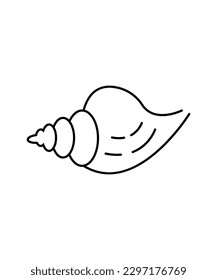 sea shell icon, vector best line icon.