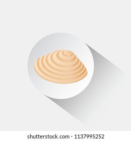 Sea shell icon vector design