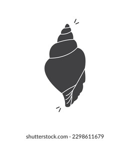 Sea Shell Icon Vector Design.