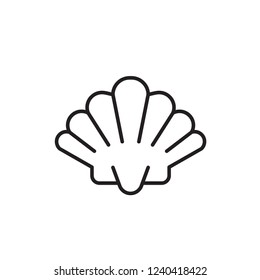 sea shell icon vector. diving icon