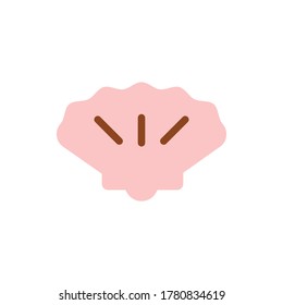 sea shell icon vector illustration flat style. summer icon set.