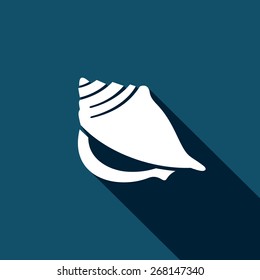Sea Shell icon. Vector Illustration.