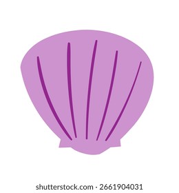 Vetor de ícone de concha do mar isolado no fundo branco para o seu web e design de aplicativo móvel, conceito de logotipo de concha do mar