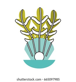 Sea shell isolated icon