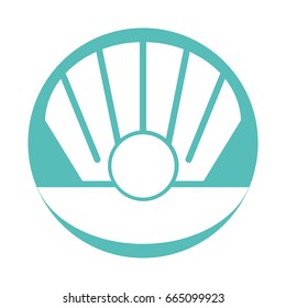 Sea shell isolated icon
