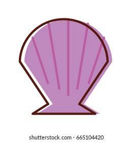 Sea shell isolated icon