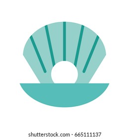 Sea shell isolated icon
