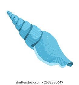sea shell isolated – vector illustration	