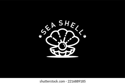 SEA AND SHELL LOGO DESIGN