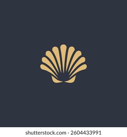 sea shell nature creature logo vector illustration template design