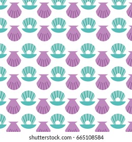 Sea shell pattern background