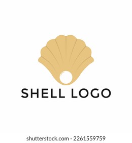 Sea Shell Pearl, Oyster, Seafood, Restaurant Logo Design Template