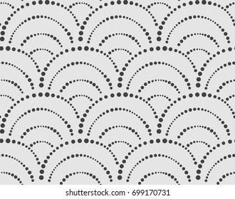 Sea Shell Seamless Pattern. Bubbles background texture