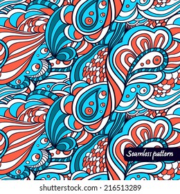 Sea shell seamless pattern. It can be used in wallpaper, cover, textile design
